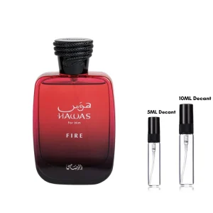 RASASI Hawas Fire Eau De Parfum Men Spray 100ML(3.4 Oz) - Bold Arabian Perfume for Men with a Fiery Essence - Indulge in a Luxurious  Long Lasting per