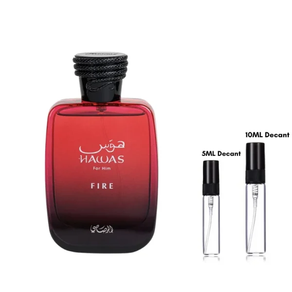 RASASI Hawas Fire Eau De Parfum Men Spray 100ML(3.4 Oz) - Bold Arabian Perfume for Men with a Fiery Essence - Indulge in a Luxurious  Long Lasting per